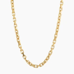 Collar para hombre Hermes de oro amarillo macizo de 14kt de 3 mm 24 pulgadas con bloqueo de langosta - Imagen 1 de 4