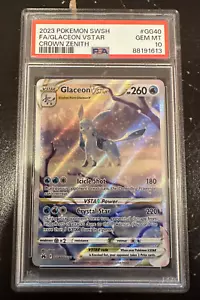 Pokémon Glaceon VSTAR Crown Zenith Alt Art GG40 PSA 10 Gem Mint SWSH Alternate - Picture 1 of 2