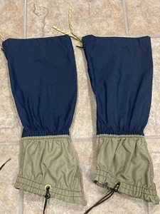 Vintage Tall Hiking Gaiters Outdoor Products USA 18” Zip-Up Hike Ski Excellent - Picture 1 of 12