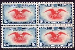 Scott #c23 Eagle Holding Shield Center Line Block of 4 Stamps - MNH #1 - Picture 1 of 2