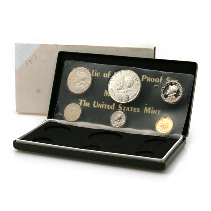 Panama Official Proof Set 6 Coins 1973 Mint Box - Image 1 of 1