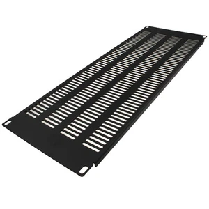 4U Cache Plaque pour Comms / Réseau Données Armoire 19 Air Ventilateur Noir - Photo 1/3