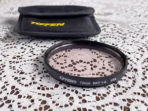 Tiffen 72mm Sky 1-A Lens Filter w/ Cloth Case - Film & Digital Photography - Picture 1 of 4