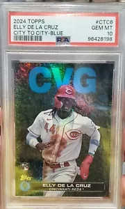 Elly De La Cruz 2024 Topps City to City Blue #CTC-6 RC PSA 10 SSP Reds CVG!! - Bild 1 von 1