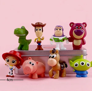 Lot 8 Figurines Toy Story 4 Woody Buzz 5cm Modèle Jouet Anime Cadeau Disney - Imagen 1 de 8