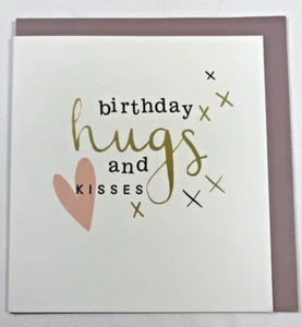 Caroline Gardner Birthday Card Birthday Hugs And Kisses Heart X Large Bday Card