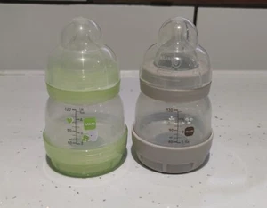 2 X MAM Easy Start Self Sterilising Anti-Colic New Born Size 0 Baby Bottle 130ml - Picture 1 of 1