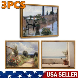 Set Of 3 Framed Canvas Painting High-Quality Wall Art Canvas Prints 25*20cm - Picture 1 of 10