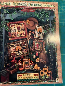 Angel Wings & Growing Things Quilting Leaflet 1995. Debbie Mumm Illustrated - Picture 1 of 5