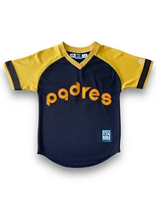Youth San Diego Padres Majestic Cooperstown Collection Cool Base Jersey Size S - Picture 1 of 15