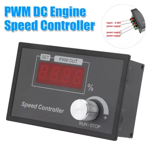 30A PWM DC Motor Speed Controller 12V 24V 36V 48V Variable Speed Control Switch - Picture 1 of 12