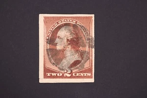 US STAMP PLATE PROOF 210 P2 A 1883 RED BROWN USED - Picture 1 of 5