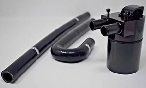 BMW N54 135i 335i 535i lata de captura de aceite doble desconcertada con mangueras de silicona OCC - Imagen 1 de 10