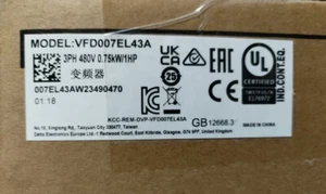 VFD007EL43A 1PCS NEW Delta Inverter VFD007EL43A - Picture 1 of 1