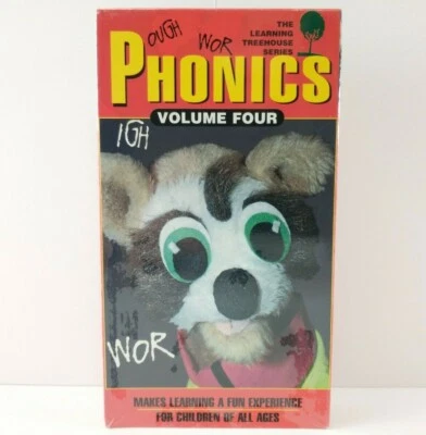 Vintage 1995 Learning Treehouse PHONICS - VOLUME 4 Live-Action Puppets VHS Tape! - Image 1 of 4