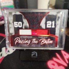 2020 Leaf In the game Used Sports Passing the Baton Tim Duncan David Robinson /3