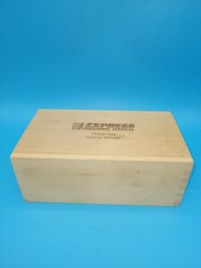 Wooden Box with Sliding Lid Pine Wood Box Advertising