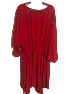 NWT Oddy dress Boutique women red , Valentine elastic waist Curvy plus Sz 3xl - Picture 1 of 8