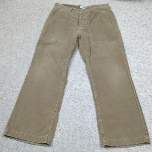 Old Navy Pants Mens 34x30* Tan Corduroy Cotton 107 Style Buttonfly Army Y2K - Picture 1 of 16