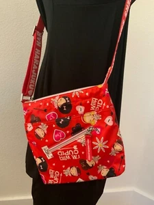 HARAJUKU LOVERS CUPID CROSSBODY ZIPPER CLOSURE 2 OUTSIDE & 1 INSIDE POCKETS - Picture 1 of 12
