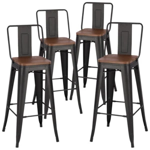 2/4x Industrial Breakfast Bar Stools Kitchen Bistro Cafe Tolix Style Metal Chair - Picture 1 of 11