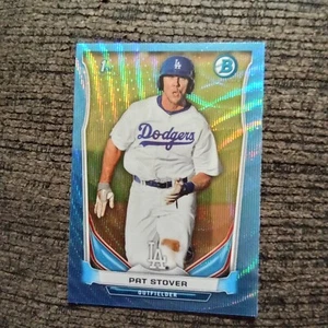 2014 Bowman 1st Pat Stover Blue Wave Refractor - Picture 1 of 2