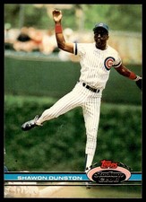 1991 Stadium Club Shawon Dunston Chicago Cubs #3