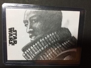 2017 Topps Star Wars Journey To The Last Jedi 1/1 Sketch Bryan David Snuffer
