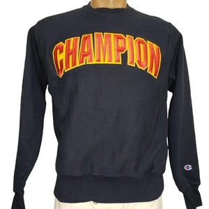 Felpa Champion Reverse Weave uomo piccola blu Spell Out L/S pullover - Foto 1 di 6