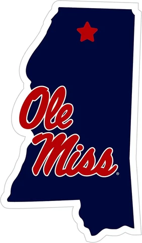 Ole Miss Rebels 11" Magnet Outdoor Rated Vinyl Auto Fridge Cover