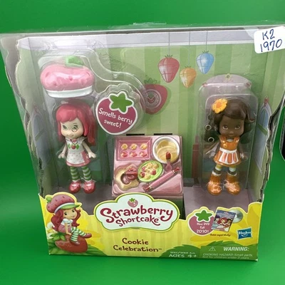 PASTEL CORTO DE FRESA Y CELEBRACIÓN DE GALLETAS DE AZAHAR Hasbro Nrfb Set RARO Foto 1 de 4