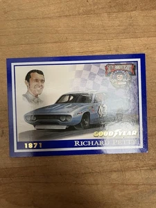 NASCAR 50th & Goodyear 50th Anniversary Richard Petty #43 Karte 1971 Foto - Bild 1 von 3
