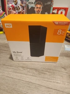 WD My Book 8TB External Desktop HDD BRAND NEW FACTORY SEALED! - Afbeelding 1 van 1