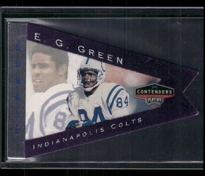 Playoff Contenders 1998 - Banderines fieltro púrpura #41 E.G. Green Indianapolis Colts - Imagen 1 de 2