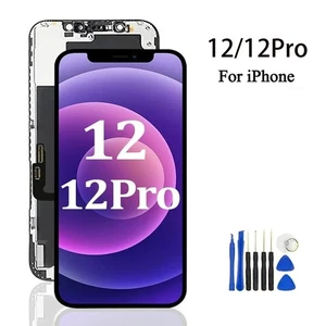 DISPLAY APPLE IPHONE 12 / 12 PRO SCREEN LCD OLED SCHERMO MONITOR VETRO - Foto 1 di 6