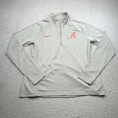 Pullover Alabama Crimson Tide para mujer grande NCAA fútbol Nike DriFIT cuarto cremallera Foto 1 de 4