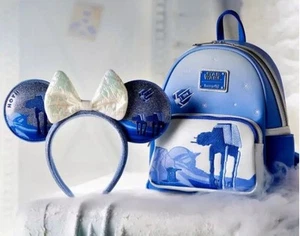 2025 Disney Parks Star Wars Hoth Loungefly Rucksack & Ohren - Bild 1 von 7