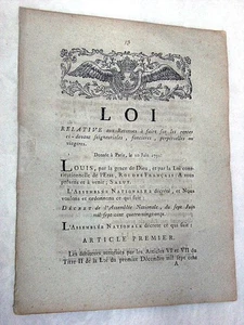 LIVRE ANCIEN RETENUES SUR RENTES IMPRESSION DE ROUEN RÉVOLUTION 1791 - Imagen 1 de 1