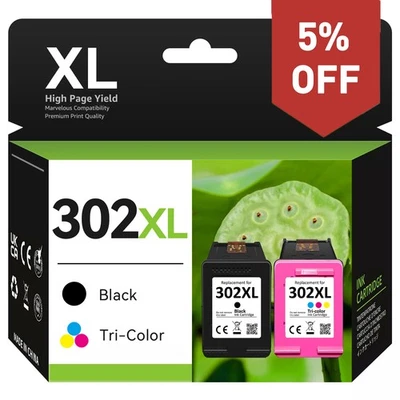 2x Druckerpatronen für HP 302 XXL OfficeJet 1110 3830 3831 3832 3833 3834 4650 - Bild 1 von 4