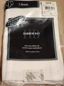 Casual Male Harbor Bay Herren Slips Unterwäsche 3XL weiß 2er Pack Full Cut Classic - Bild 1 von 4