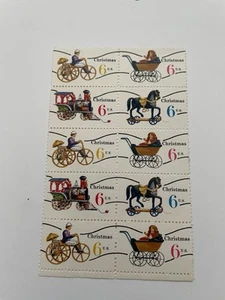 US   Block 10 Scott #1415-8 6c Christmas Toys [10] MNH F/VF - Picture 1 of 2
