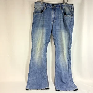 Pantalones de mezclilla elásticos Buffalo David Bitton Lucas-X relajados bootcut para hombre 36 x 34 - Imagen 1 de 6