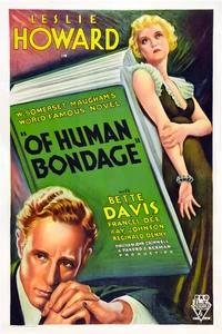 Of Human Bondage 1934 Leslie Howard Bette Davis Classic Cinema Movie Poster  - Picture 1 of 2