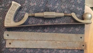 Vintage Heller Bros Co. Auto Body Adjustable Rasp - about 15" Long with 6 rasps - Picture 1 of 6