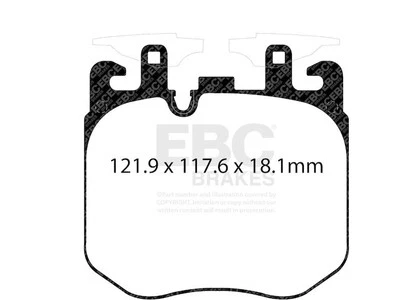 Para 2017-2023 BMW 540i conjunto de pastilhas de freio dianteiro EBC 53635HFTX 2018 2019 2020 2021 - Imagem 1 de 4