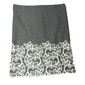 NYCC New York Clothing Co Black White Floral Lace Pencil Skirt XL - Picture 1 of 4