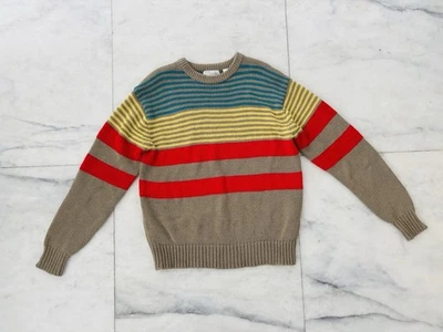 VTG Arrow Brigade Sweater Colorful Stripe Pullover Men XL Camp Professor Grandpa - Image 1 of 4