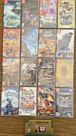 SIXTEEN SWITCH GAMES PLUS GAME & WATCH ZELDA COLOR SCREEN