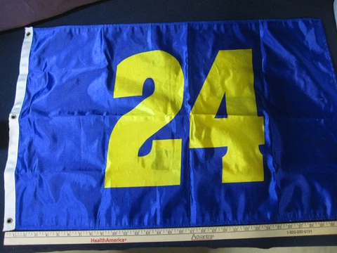 #24 Jeff Gordon NASCAR Flag Grommeted Approx. 21X33 Cover