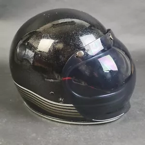 Biltwell Gringo Motorcycle Helmet Ltd Ed Spectrum Gloss Black Sparkle Small - Picture 1 of 13